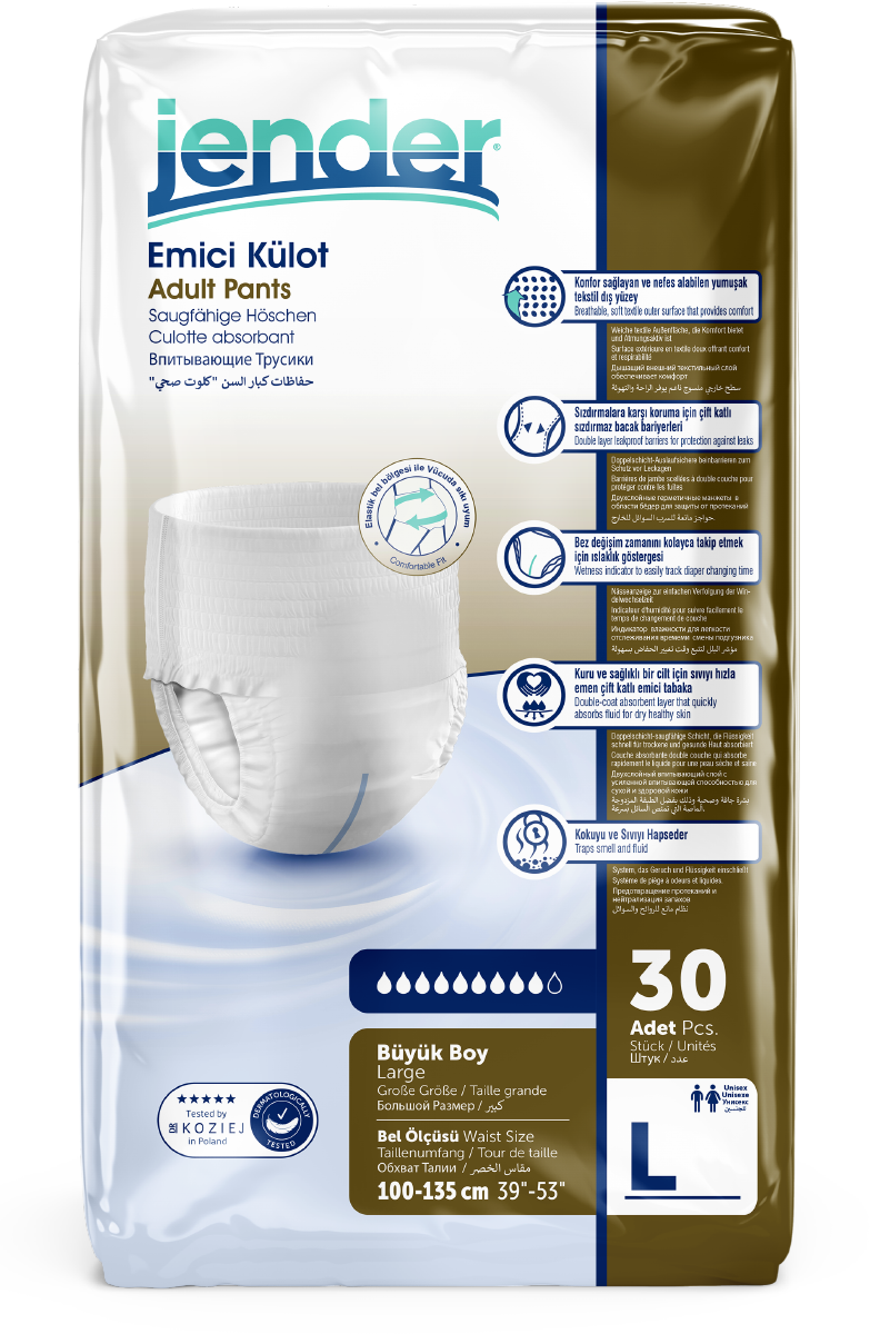 Труси для дорослих TM Jender L, 30шт